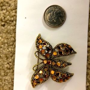 vintage butterfly brooch
